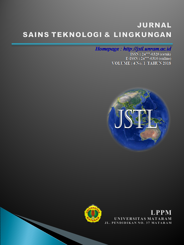 					View Vol. 4 No. 1 (2018): Jurnal Sains Teknologi & Lingkungan
				